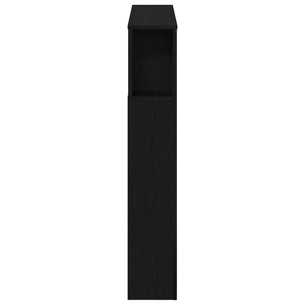 LED ágytámla Fekete tölgy 100 x 18,5 x 103,5 cm Faanyag
