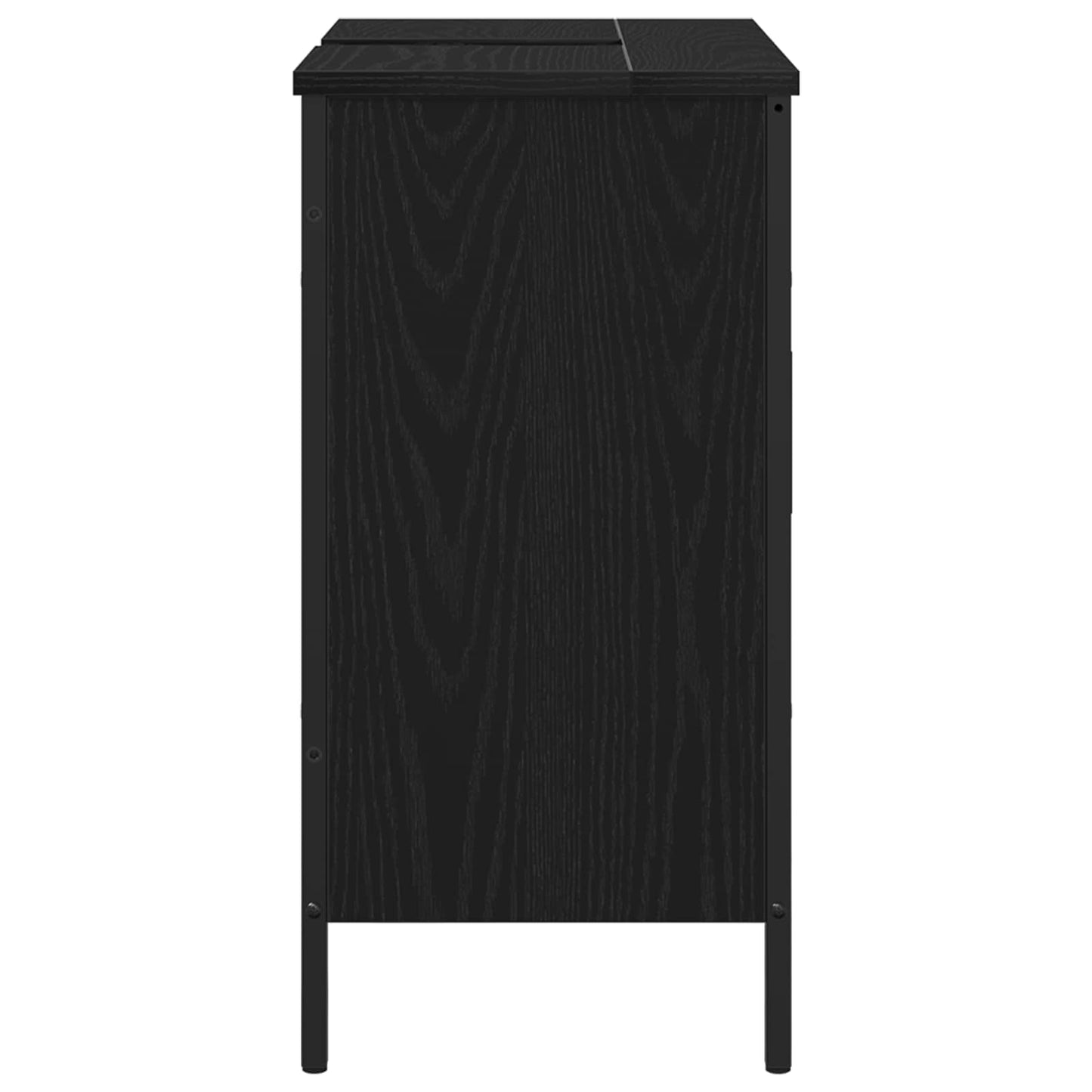 Fürdőszobai mosdószekrény Fekete tölgy 60 x 30 x 60 cm Faanyag