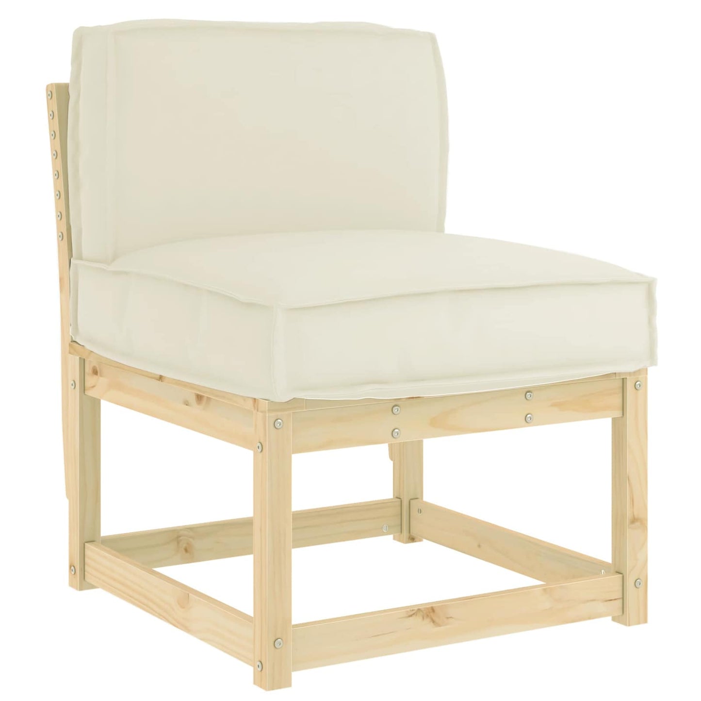 Párna Krém 60 x 40 x 12 cm Oxford Szövet