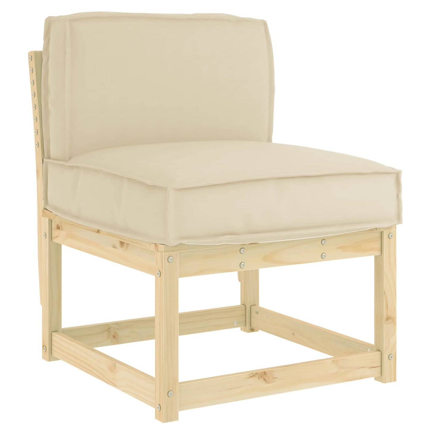 Párna Bézs 60 x 40 x 12 cm Oxford Szövet