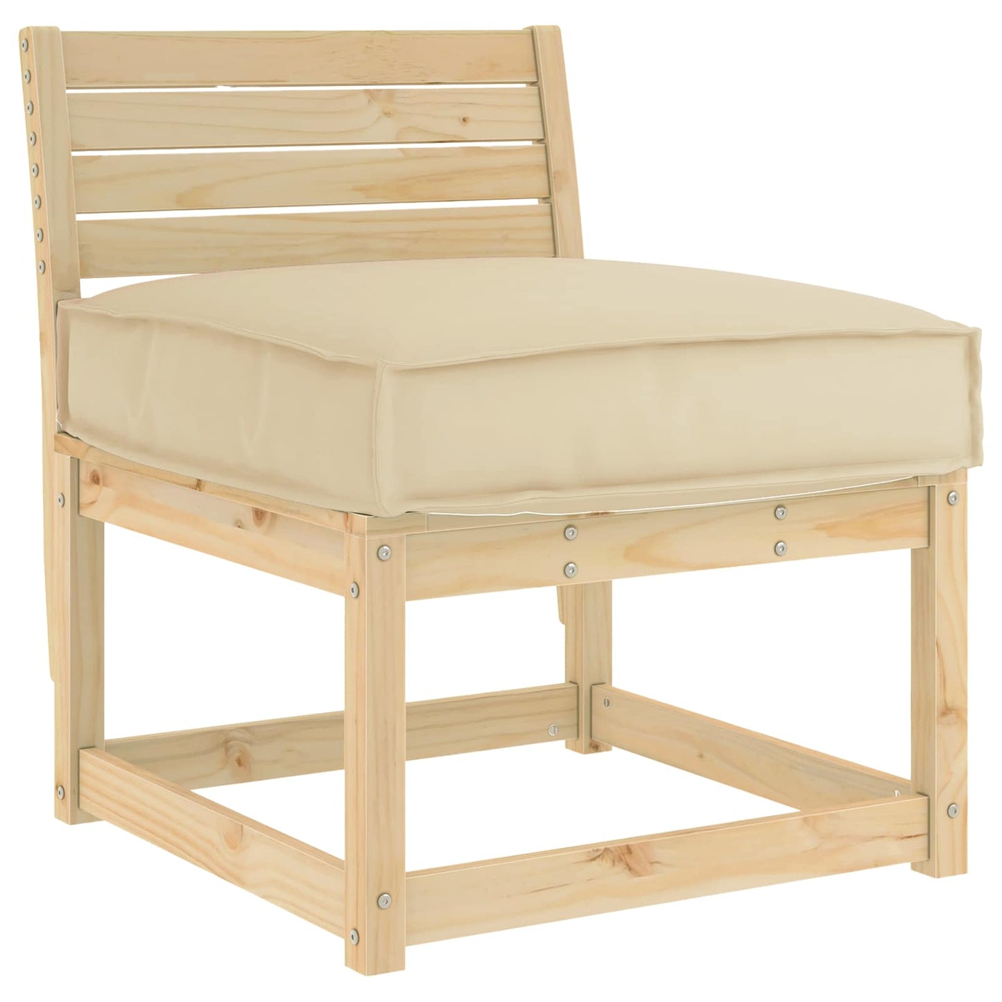Párna Bézs 60 x 60 x 12 cm Oxford Szövet