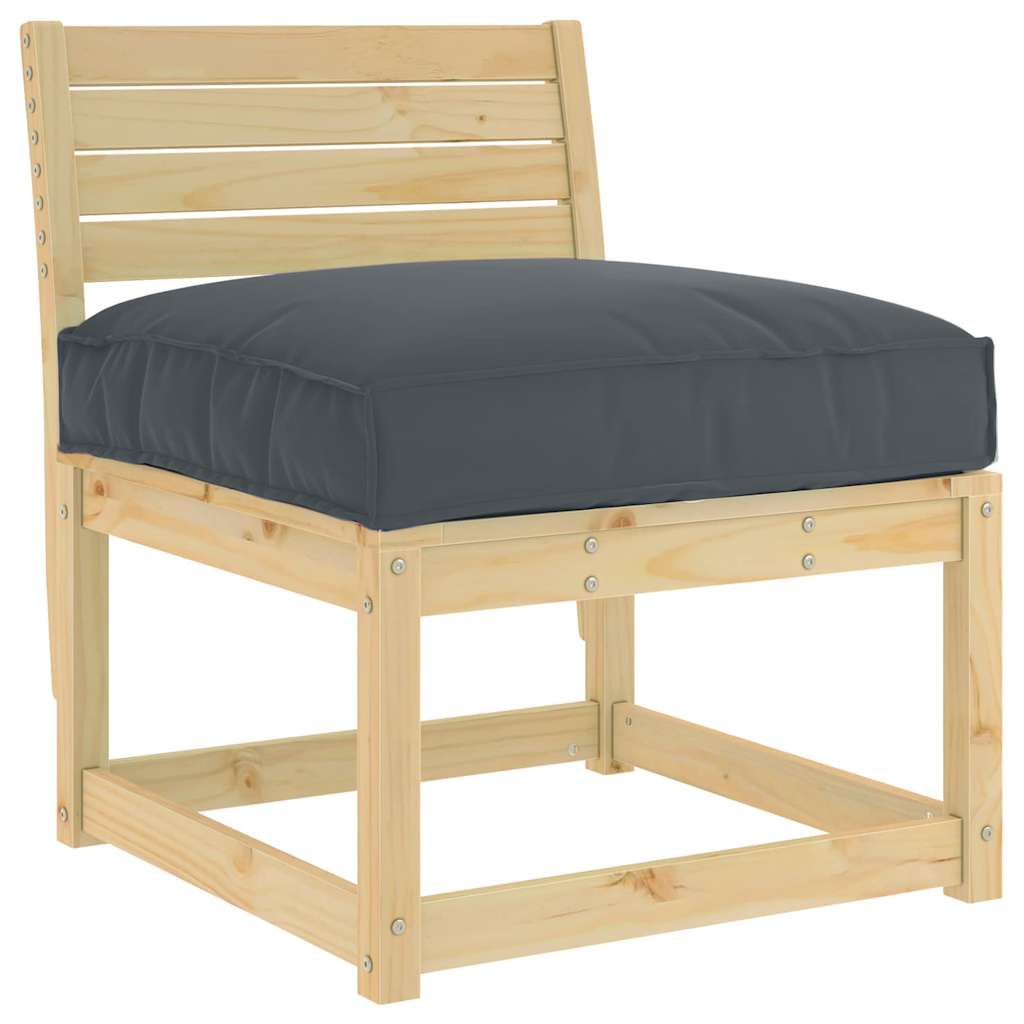 Párna Antracit 80 x 80 x 12 cm Oxford Szövet