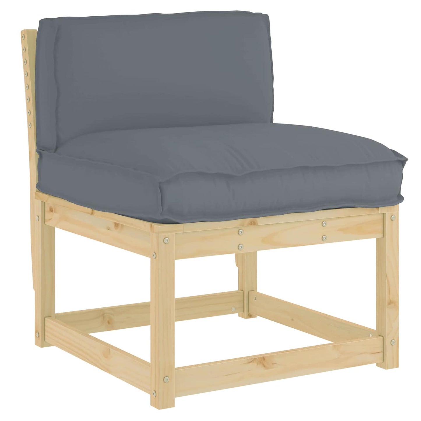 Párna Antracit 70 x 40 x 12 cm Oxford Szövet