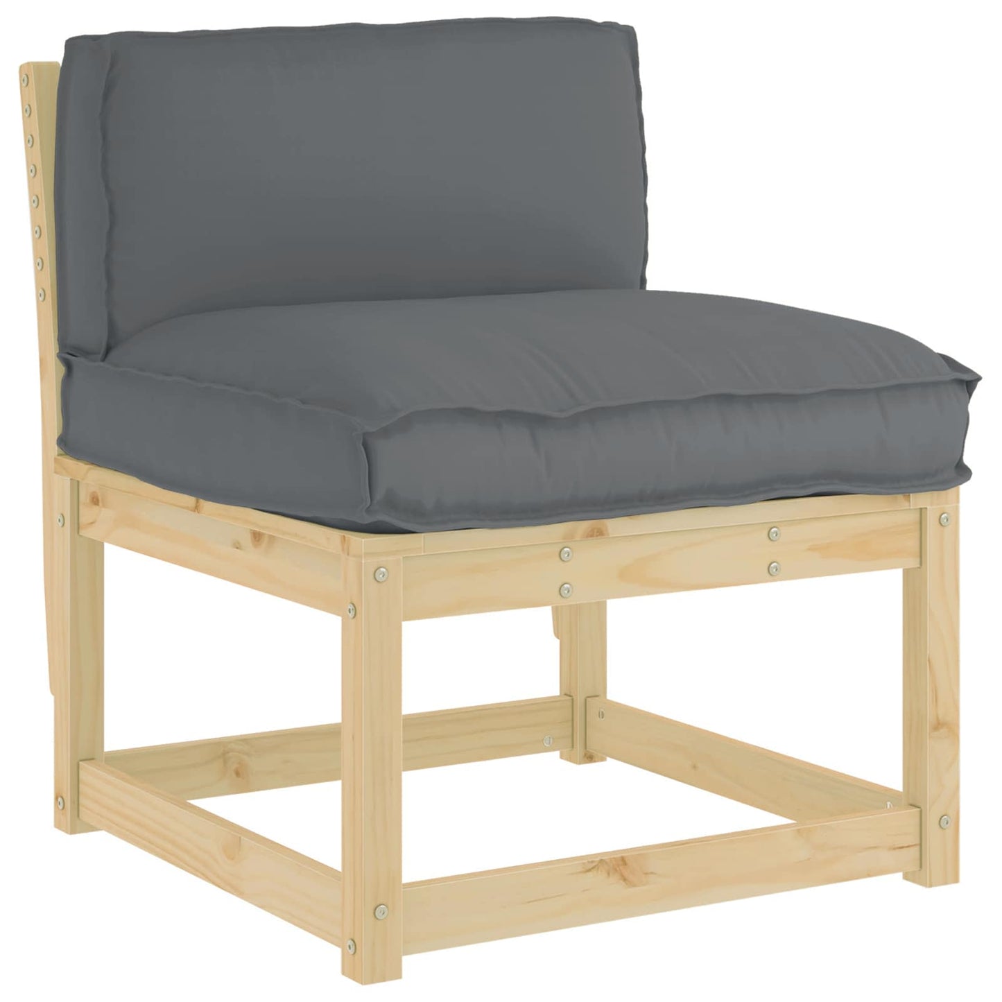 Párna Antracit 80 x 40 x 12 cm Oxford Szövet
