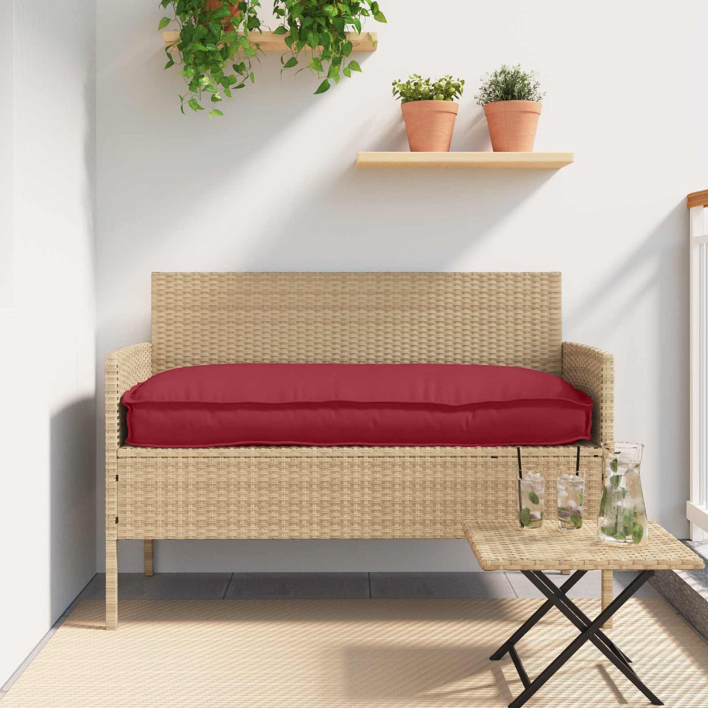 Párna Bordó 120 x 60 x 12 cm Oxford Szövet