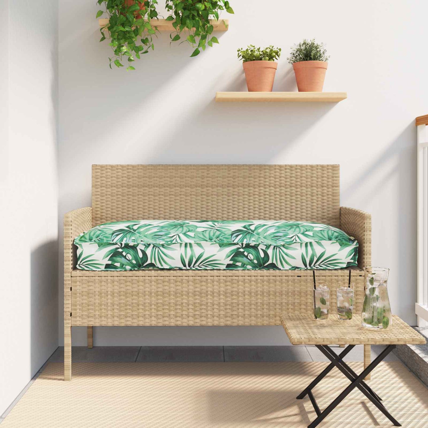 Párna Levél mintázat 120 x 60 x 12 cm Oxford Szövet Levél