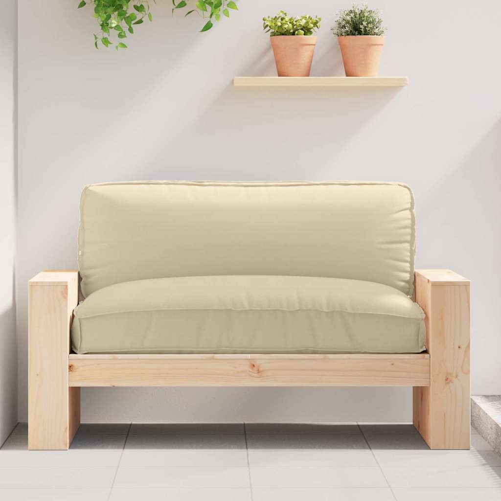 Párna Bézs 120 x 80 x 12 cm Oxford Szövet