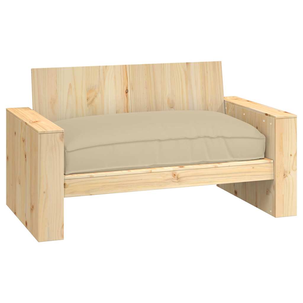 Párna Bézs 120 x 80 x 12 cm Oxford Szövet