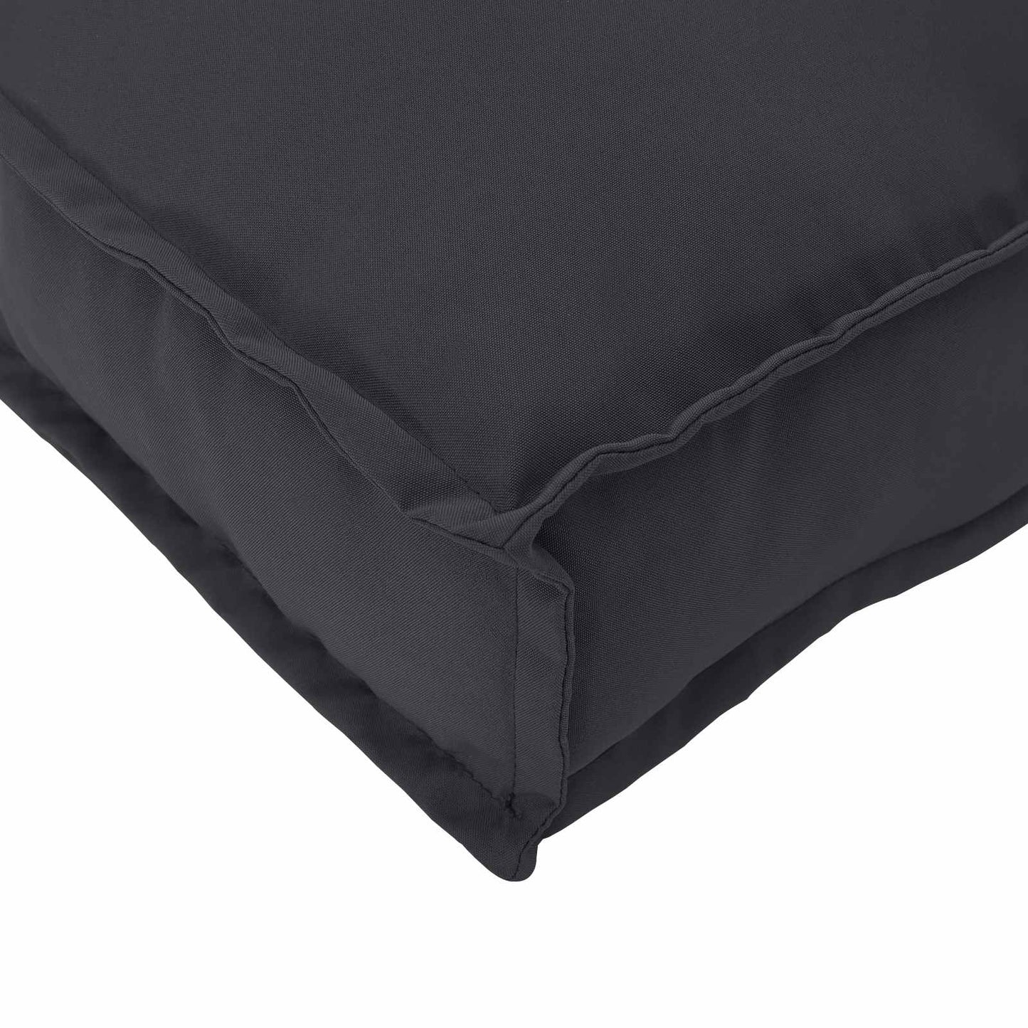 Párna Fekete 120 x 80 x 12 cm Oxford Szövet