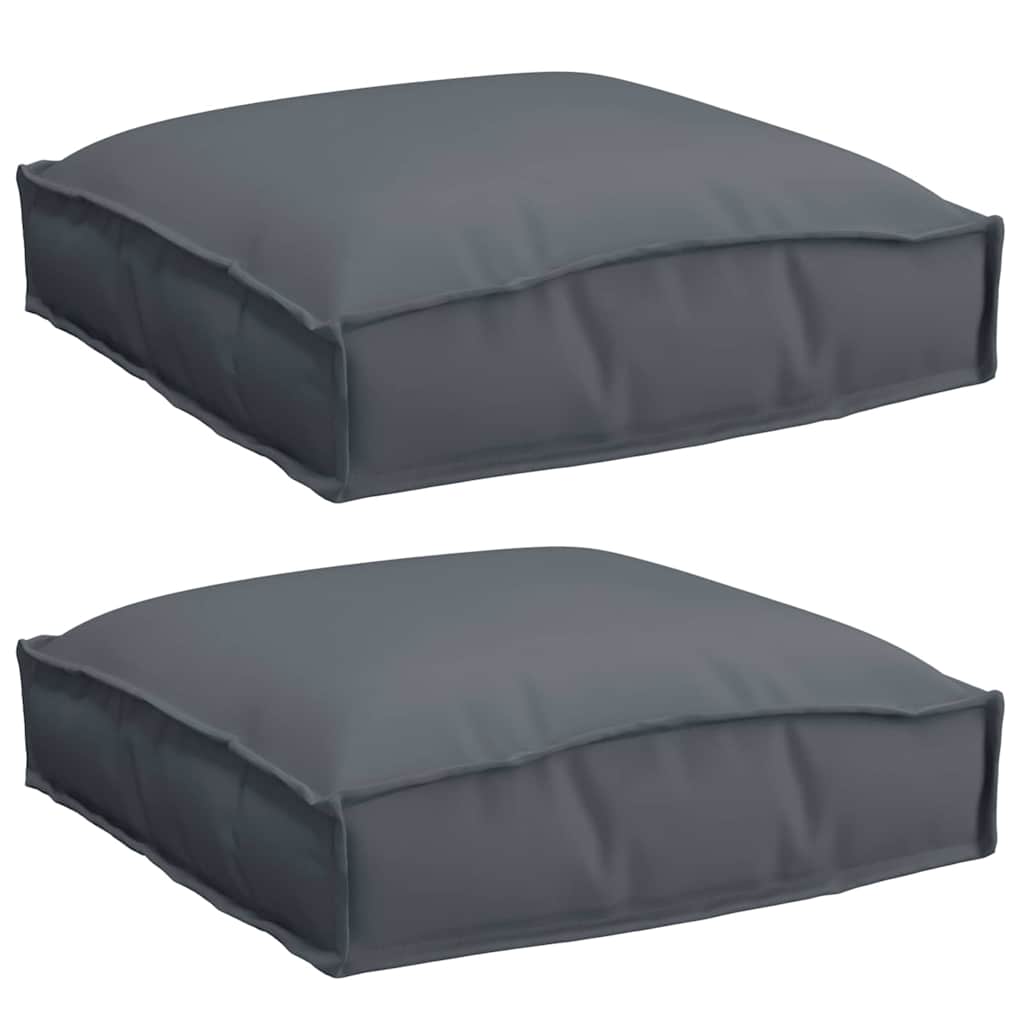 Párna 2 pcs Antracit 40 x 40 x 8 cm Oxford Szövet