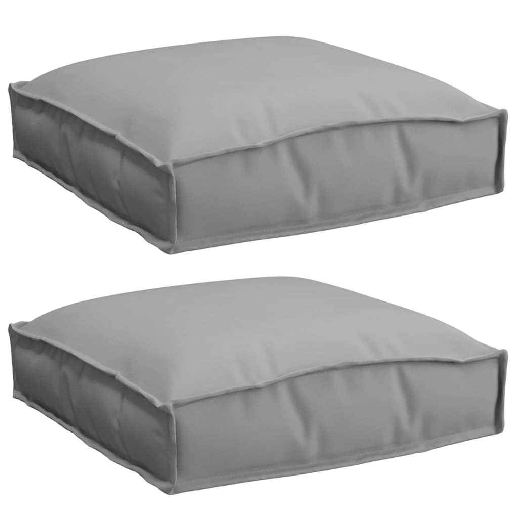 Párna 2 pcs Szürke 40 x 40 x 8 cm Oxford Szövet