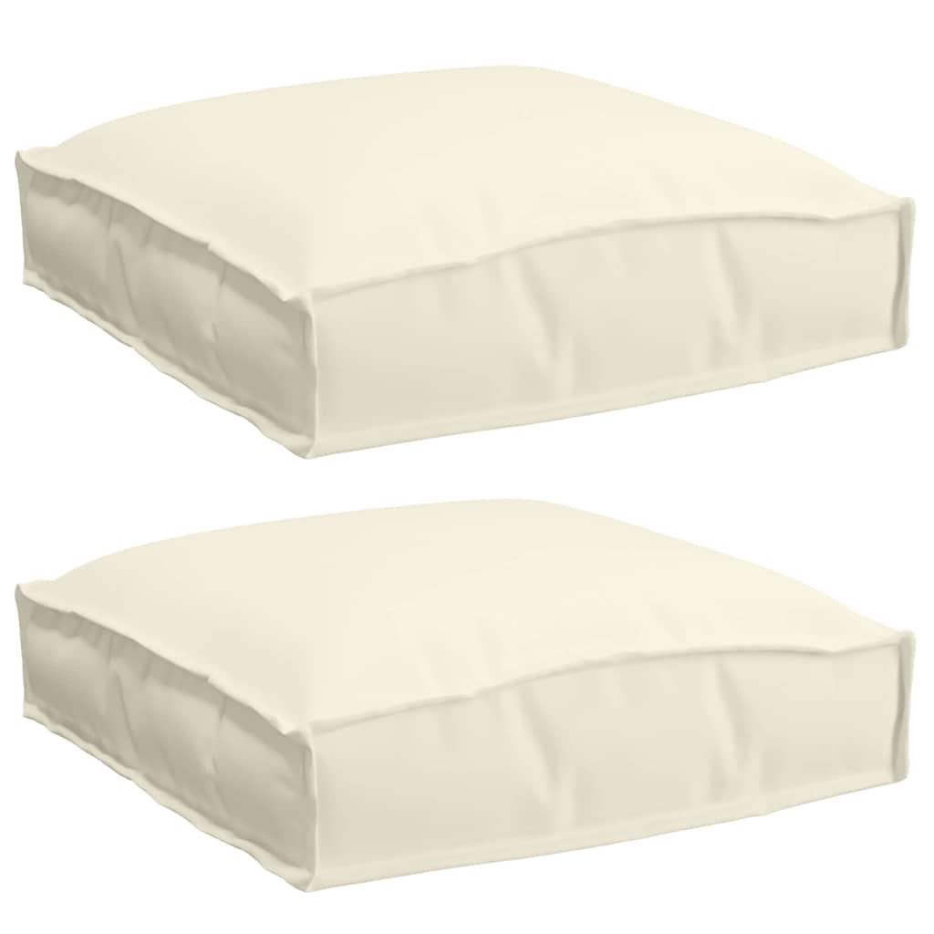 Párna 2 pcs Krém 40 x 40 x 8 cm Oxford Szövet