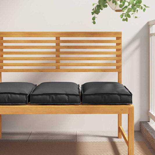 Párna 2 pcs Fekete 40 x 40 x 8 cm Oxford Szövet