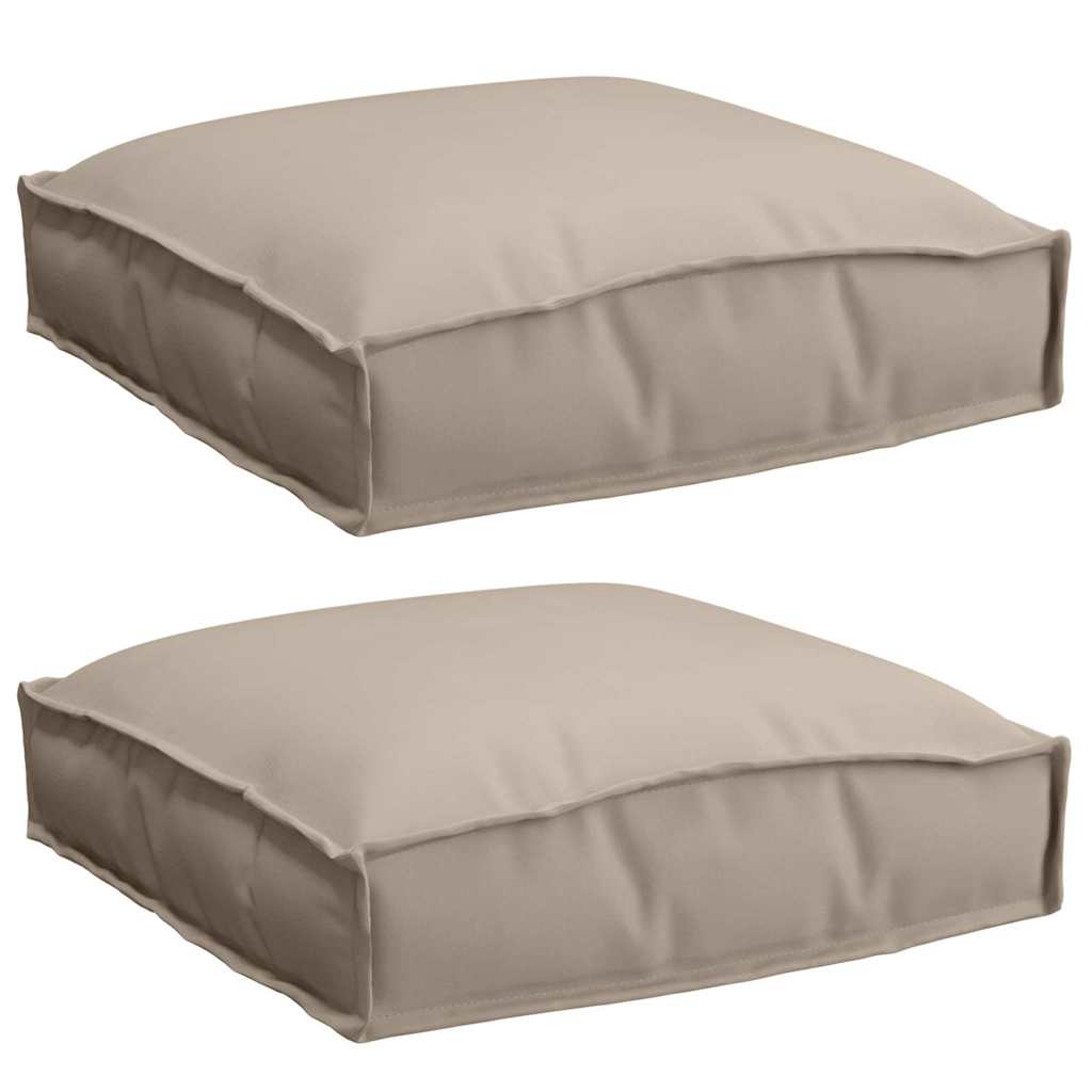 Párna 2 pcs Tópszínű 40 x 40 x 8 cm Oxford Szövet