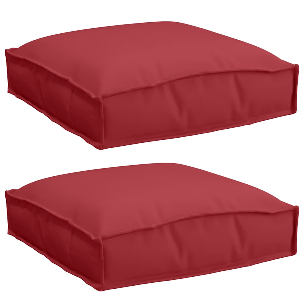 Párna 2 pcs Bordó 40 x 40 x 8 cm Oxford Szövet