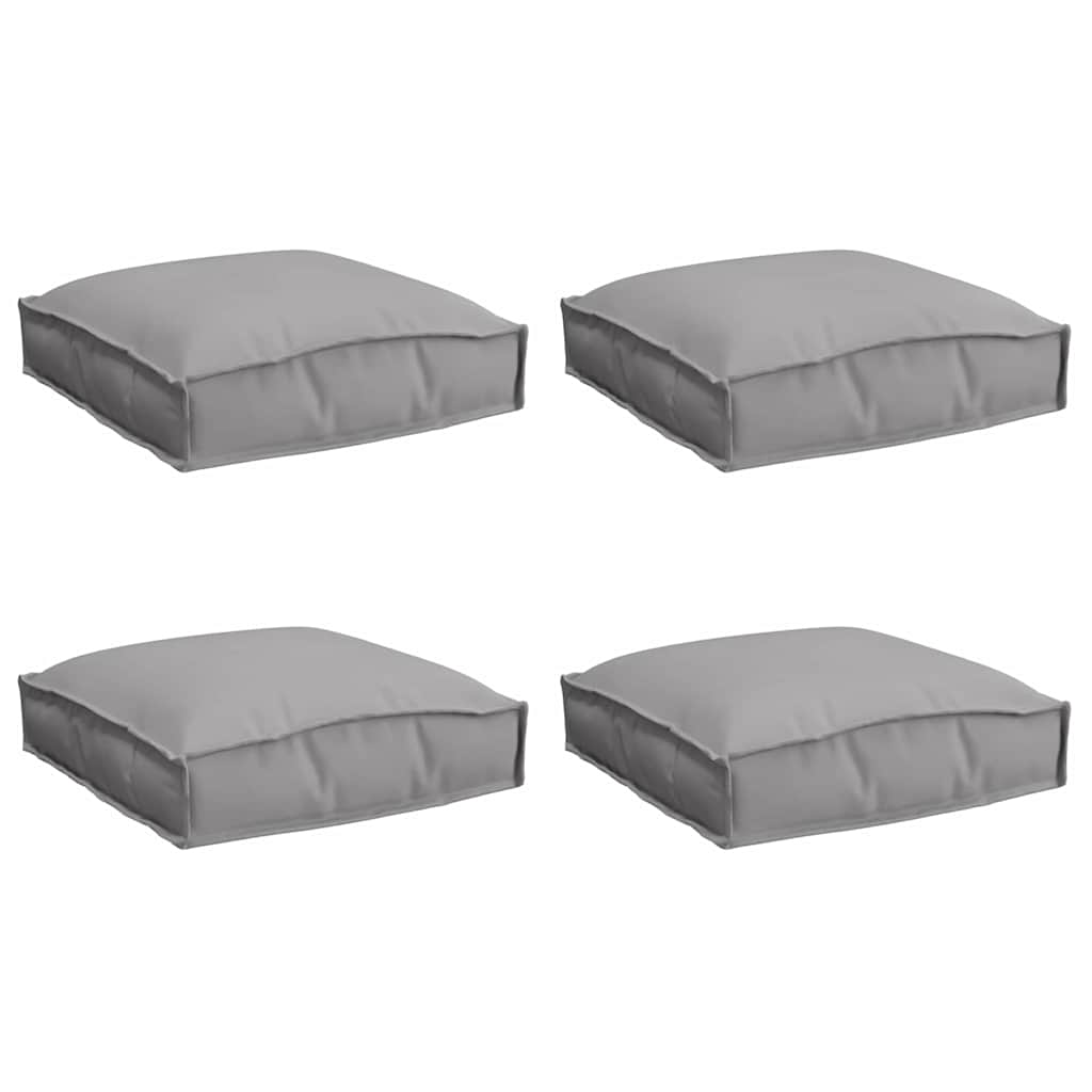Párna 4 pcs Szürke 40 x 40 x 8 cm Oxford Szövet