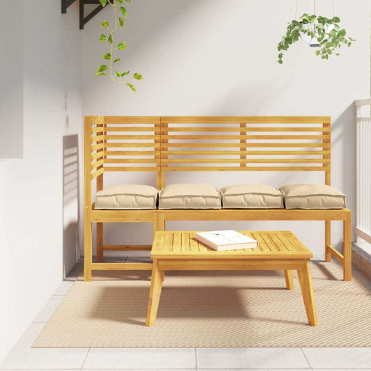 Párna 4 db Oxford Szövet Bézs 40 x 40 x 8 cm
