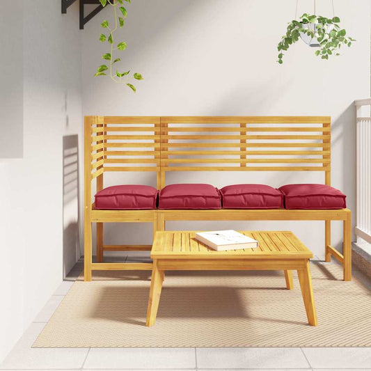 Párna 4 pcs Bordó 40 x 40 x 8 cm Oxford Szövet
