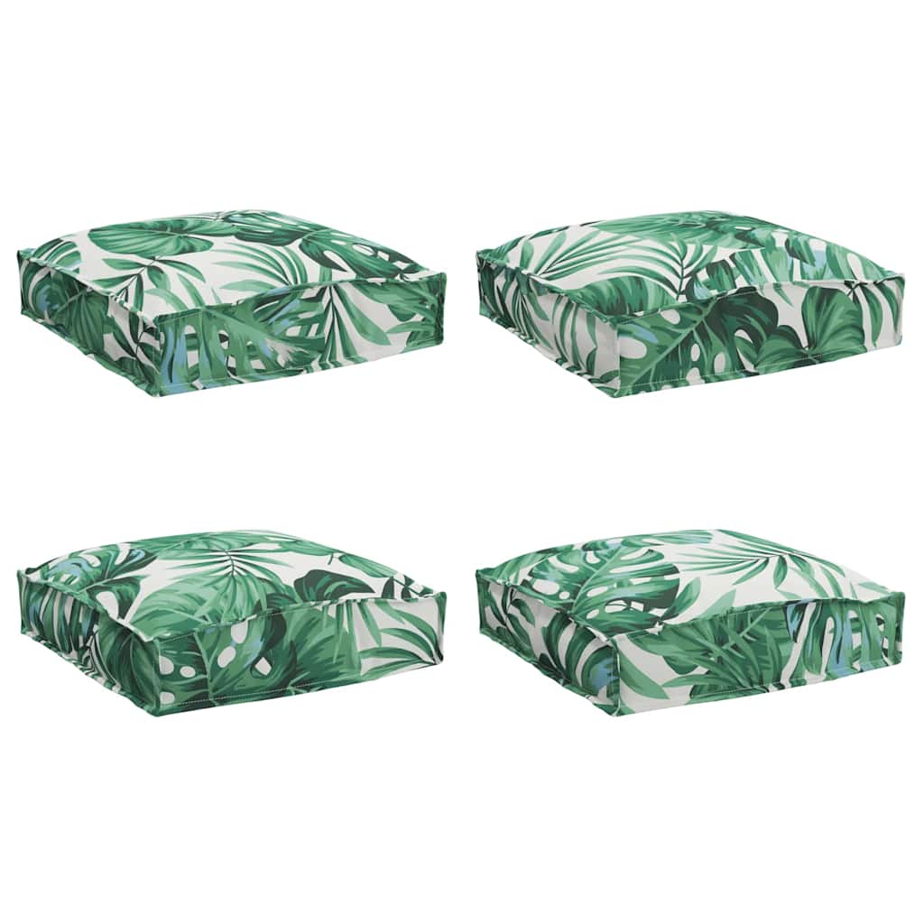 Párna Levél 4 pcs Levél mintázat 40 x 40 x 8 cm Oxford Szövet