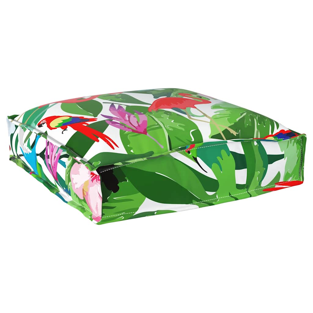 Párna Virágos 4 pcs Sokszínű 40 x 40 x 8 cm Oxford Szövet