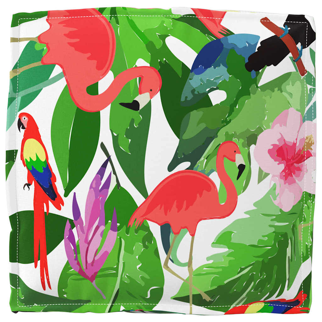 Párna Virágos 4 pcs Sokszínű 40 x 40 x 8 cm Oxford Szövet