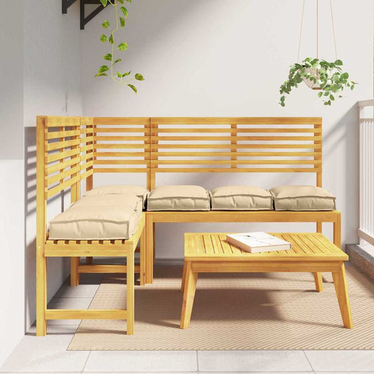 Párna 6 pcs Bézs 40 x 40 x 8 cm Oxford Szövet