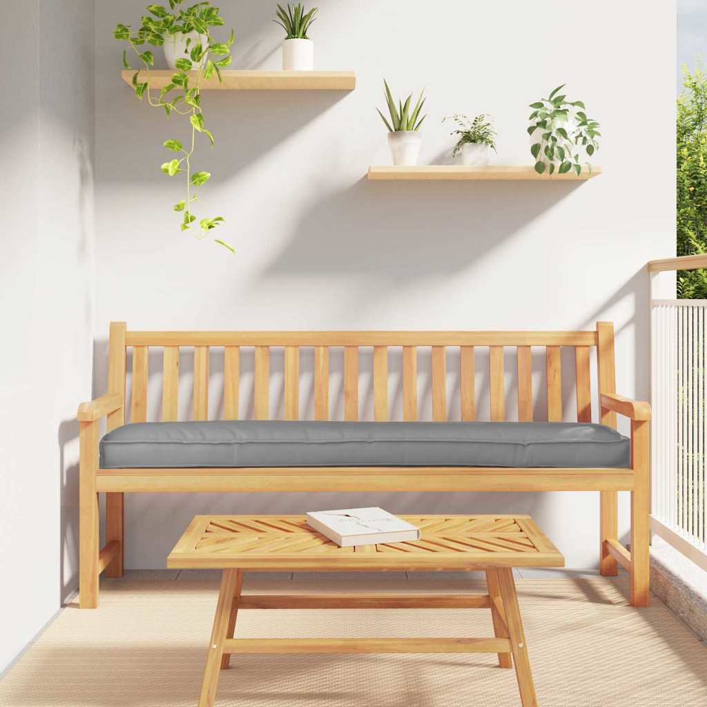 Raklap Párna Oxford Szövet Szürke 180 x 40 x 8 cm
