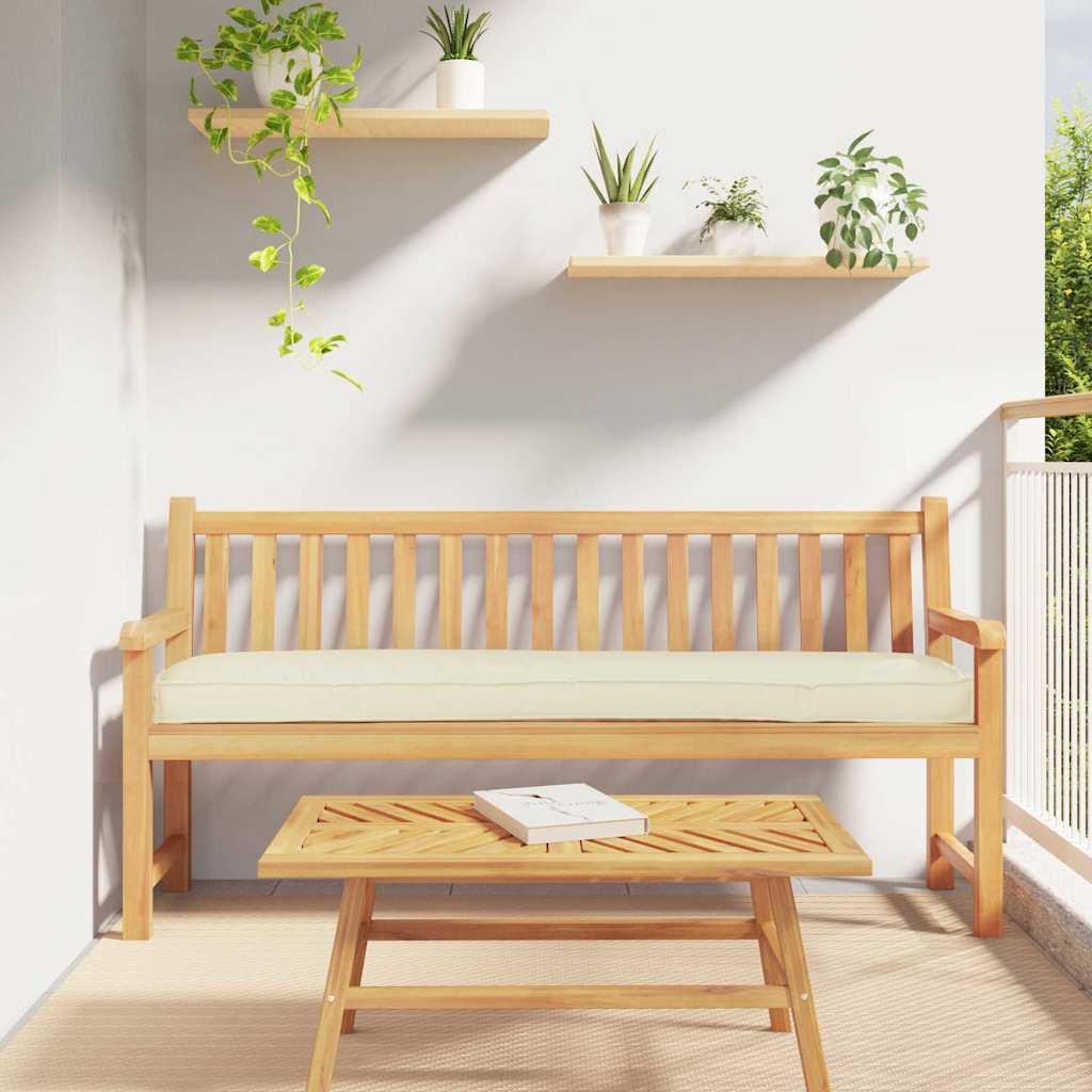 Raklap Párna Oxford Szövet Krémszínű 180 x 40 x 8 cm