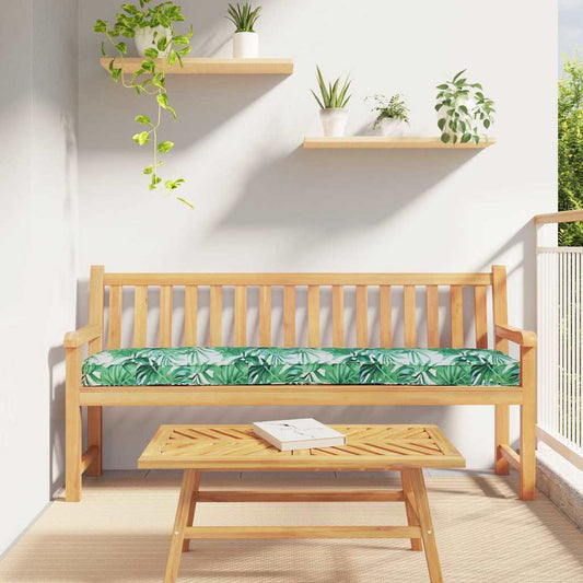 Raklap Párna Zöld Levél Minta 180 x 40 x 8 cm Oxford Szövet