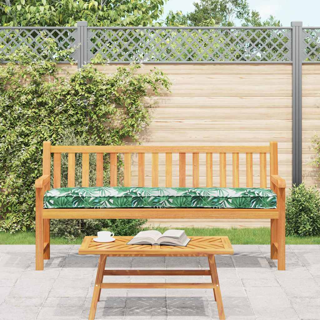 Raklap Párna Zöld Levél Minta 180 x 40 x 8 cm Oxford Szövet