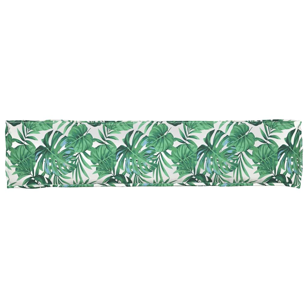 Raklap Párna Zöld Levél Minta 180 x 40 x 8 cm Oxford Szövet