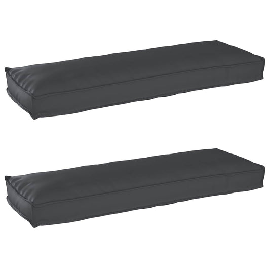 Raklap párna készlet 2 pcs Fekete 120 x 40 x 8 cm Oxford Szövet