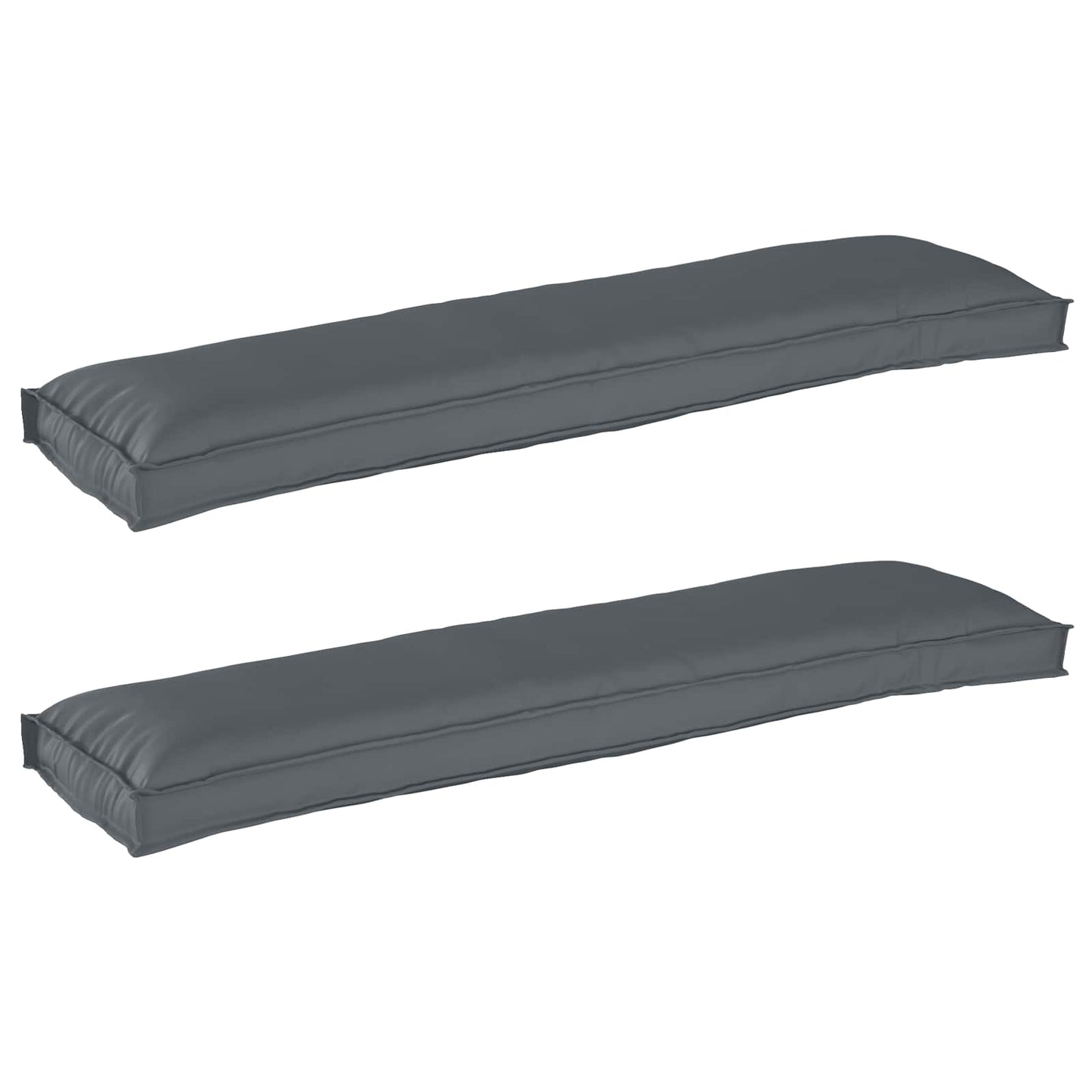 Raklap párna készlet 2 pcs Antracit 150 x 40 x 8 cm