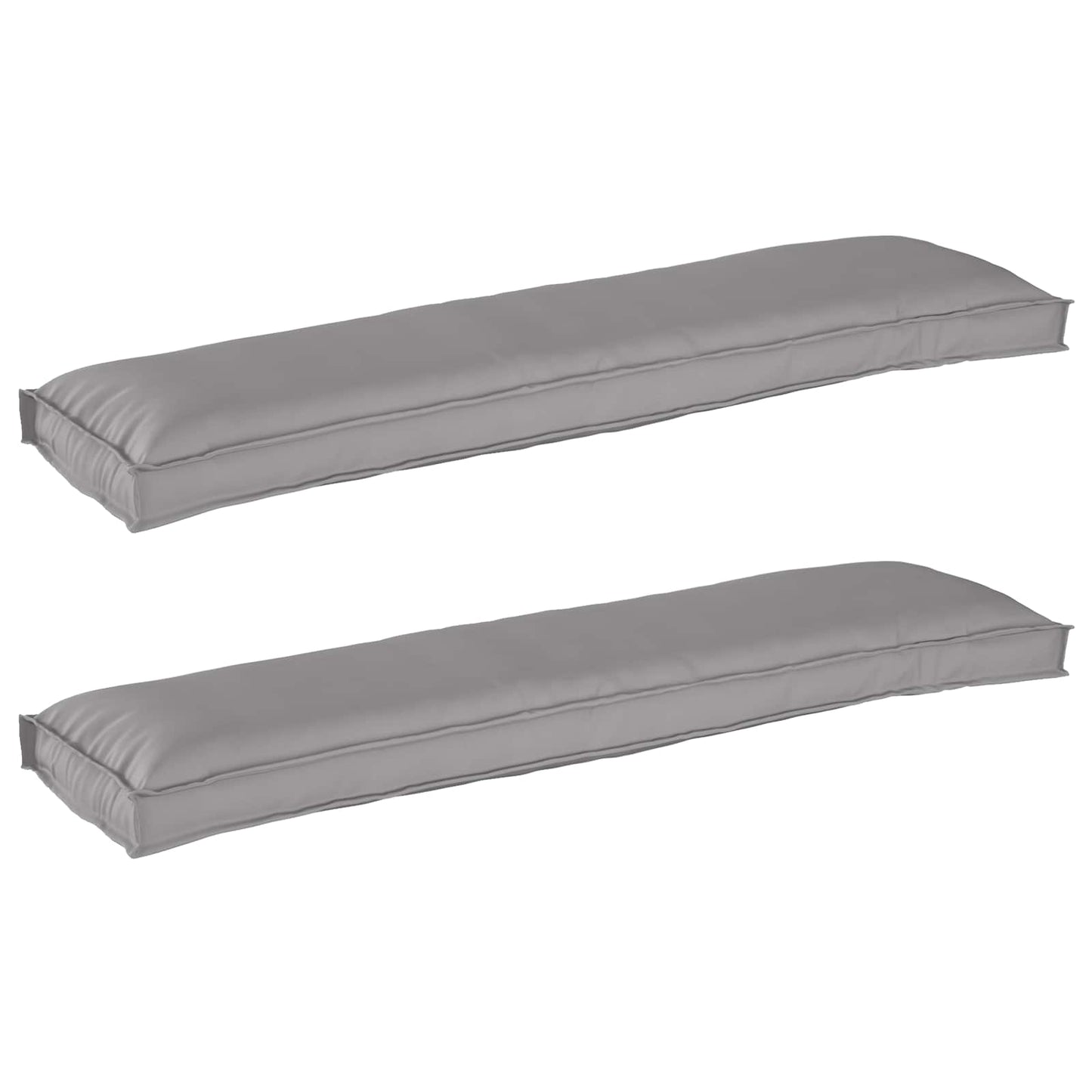 Raklap párna készlet 2 pcs Szürke 150 x 40 x 8 cm Oxford Szövet