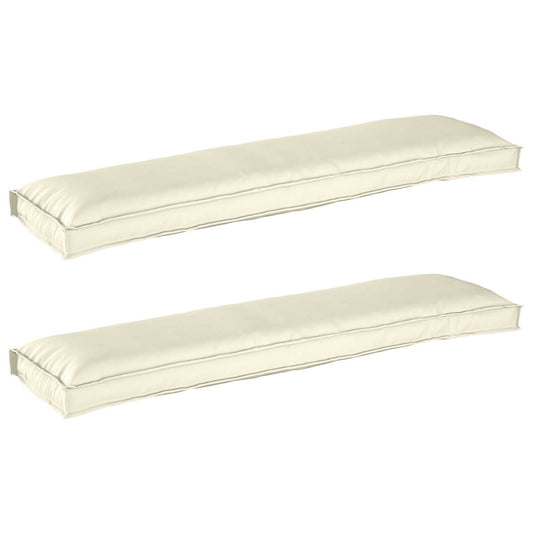 Raklap párna készlet 2 pcs Krém 150 x 40 x 8 cm Oxford Szövet