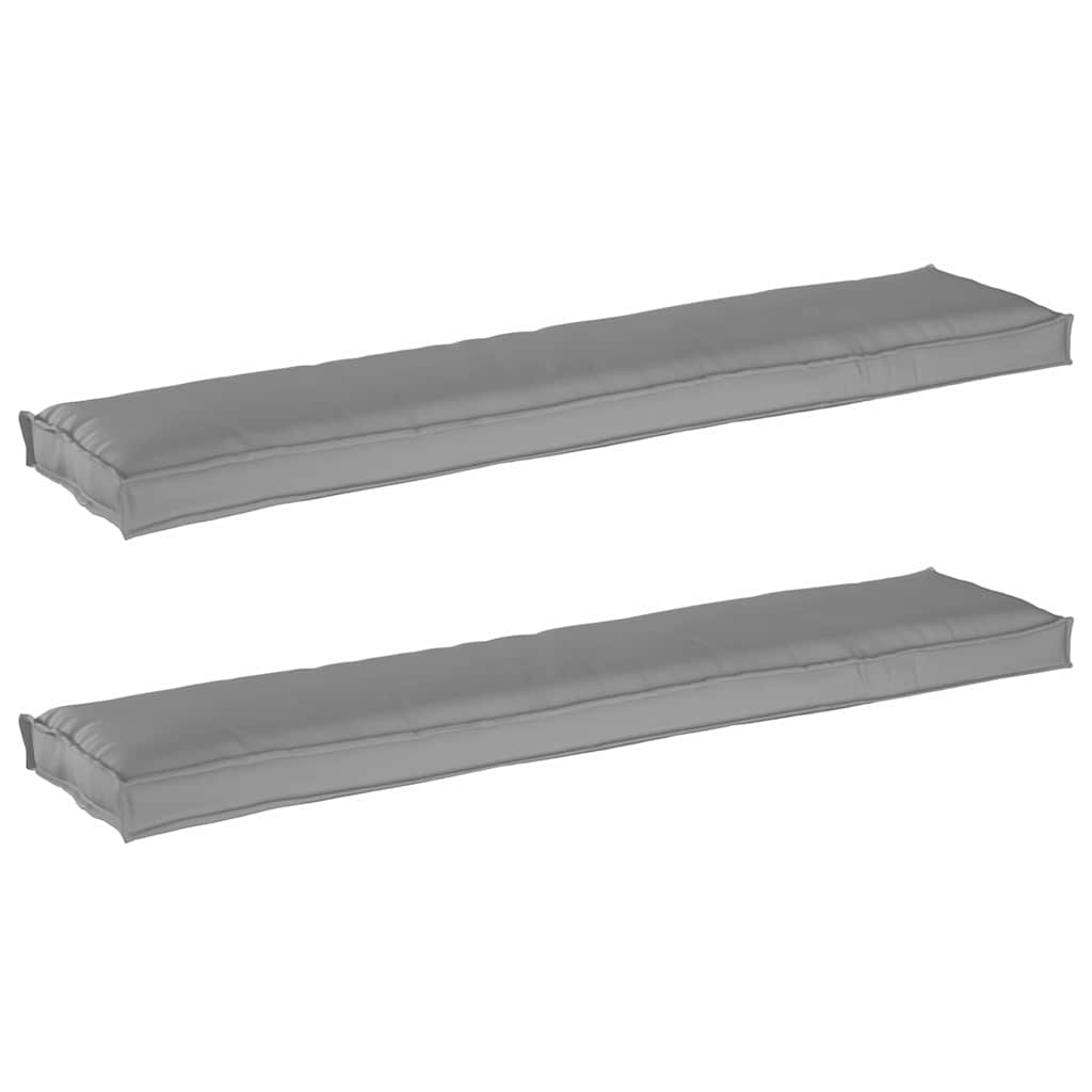 Raklap párna készlet 2 pcs Szürke 180 x 40 x 8 cm Oxford Szövet