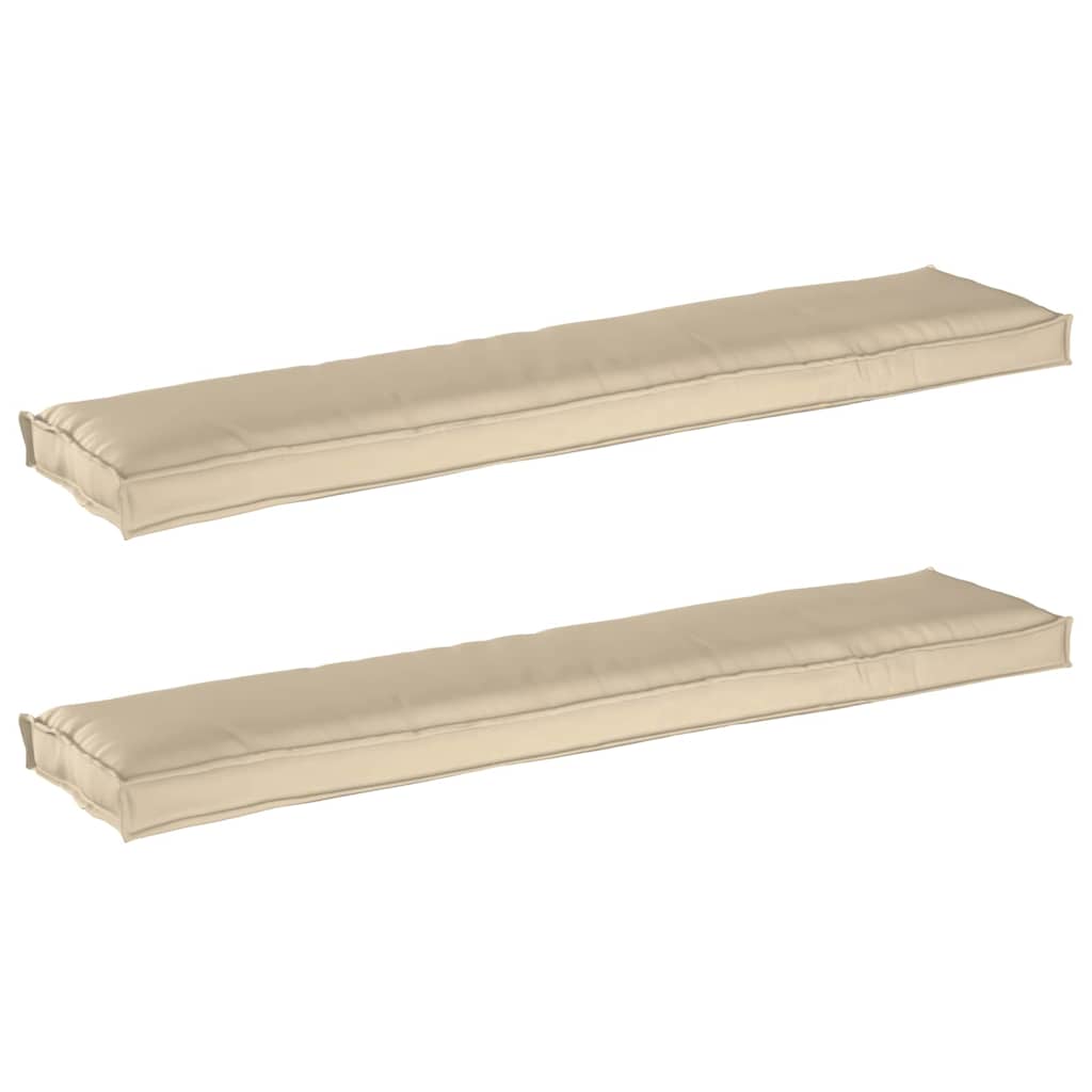 Raklap párna készlet 2 pcs Bézs 180 x 40 x 8 cm Oxford Szövet