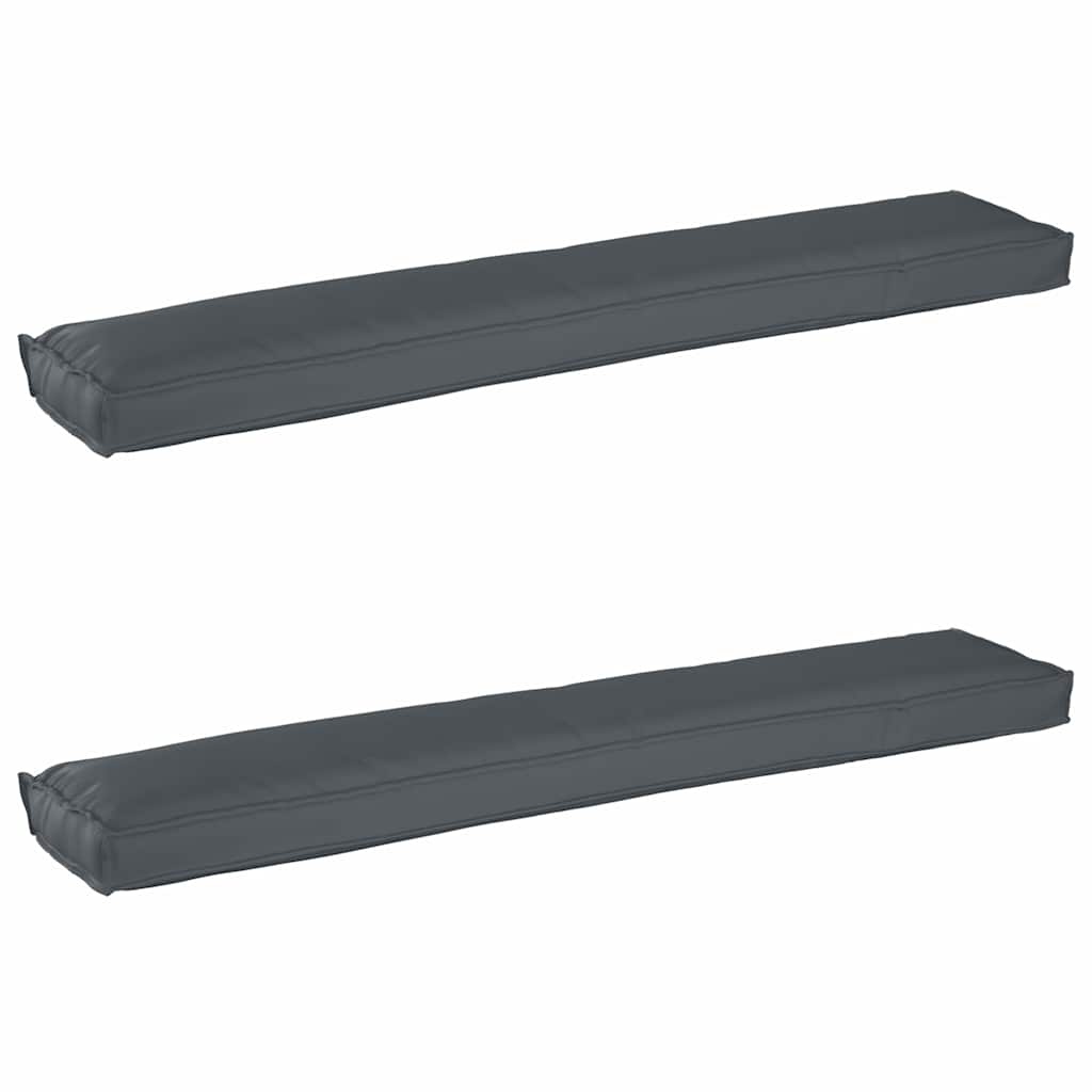 Raklap párna készlet 2 pcs Antracit 200 x 40 x 8 cm