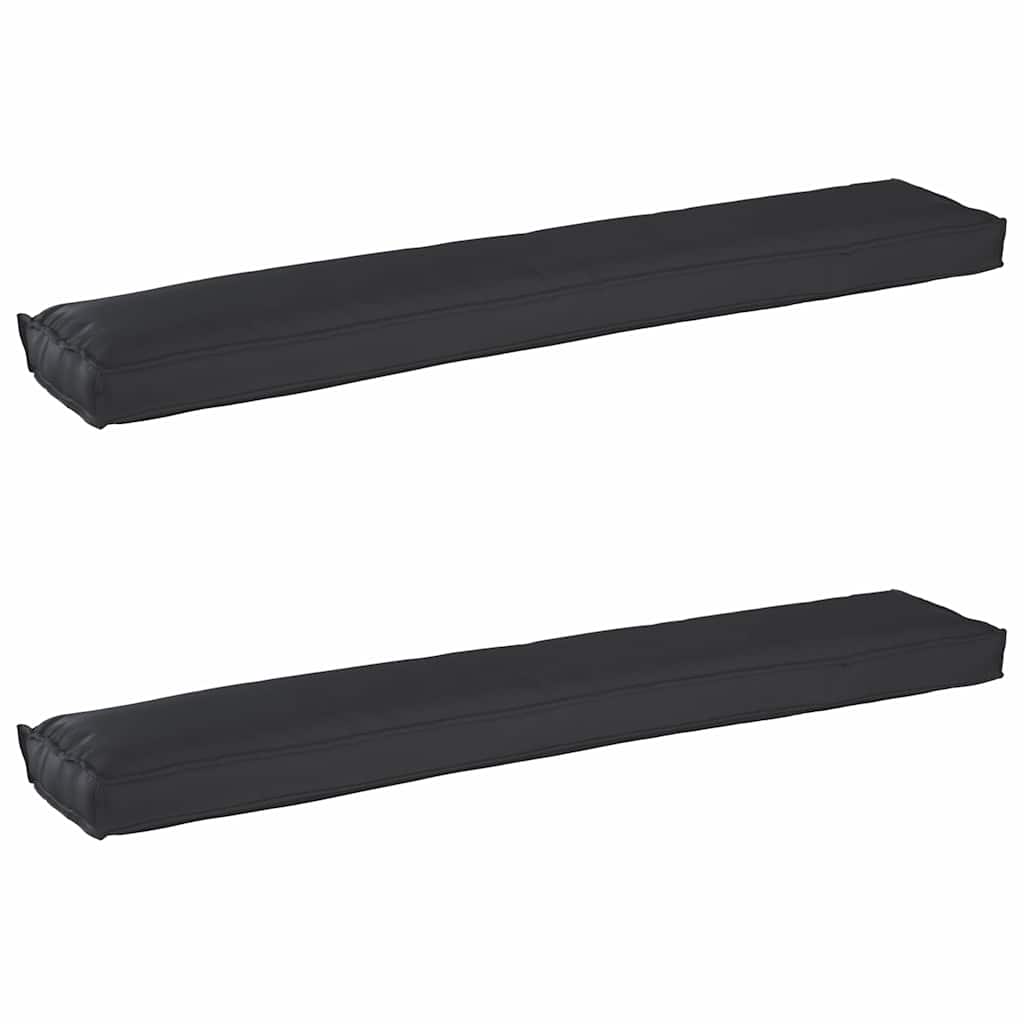 Raklap párna készlet 2 pcs Fekete 200 x 40 x 8 cm Oxford Anyag