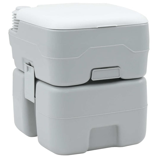 Kemping WC Szürke és Fehér 41,5 x 36,5 x 42 cm Polietilén