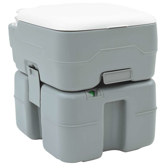 Kemping WC Szürke 41,5 x 36,5 x 42 cm Magas sűrűségű Polietilén