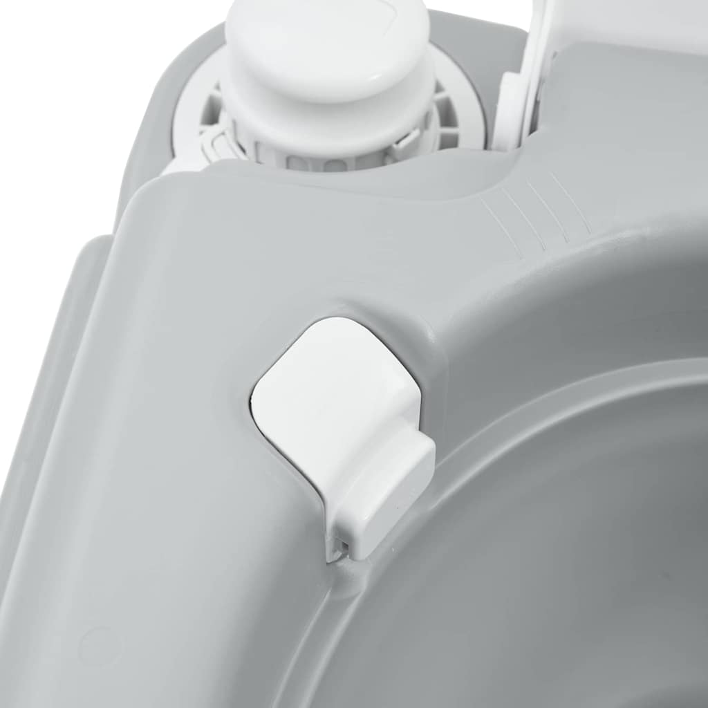 Kemping WC Szürke 41,5 x 36,5 x 42 cm Magas sűrűségű Polietilén