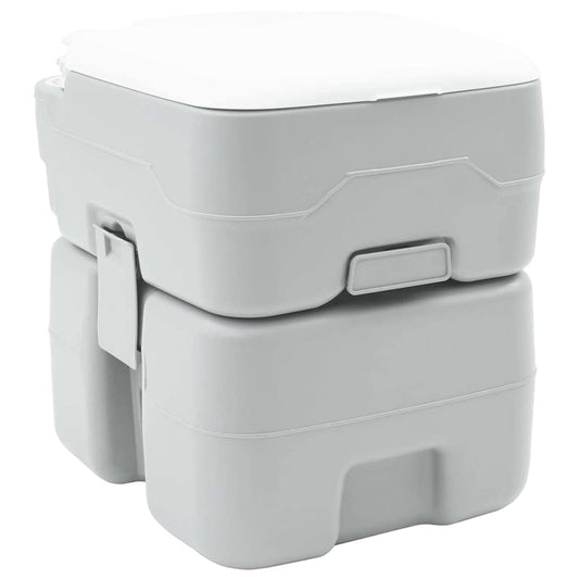 Kemping WC Szürke 41,5 x 36,5 x 42 cm Magas sűrűségű Polietilén