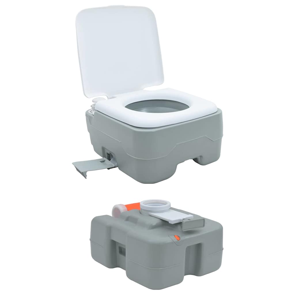 Kemping WC Szürke és Fehér 41,5 x 36,5 x 37,5 cm Polietilén