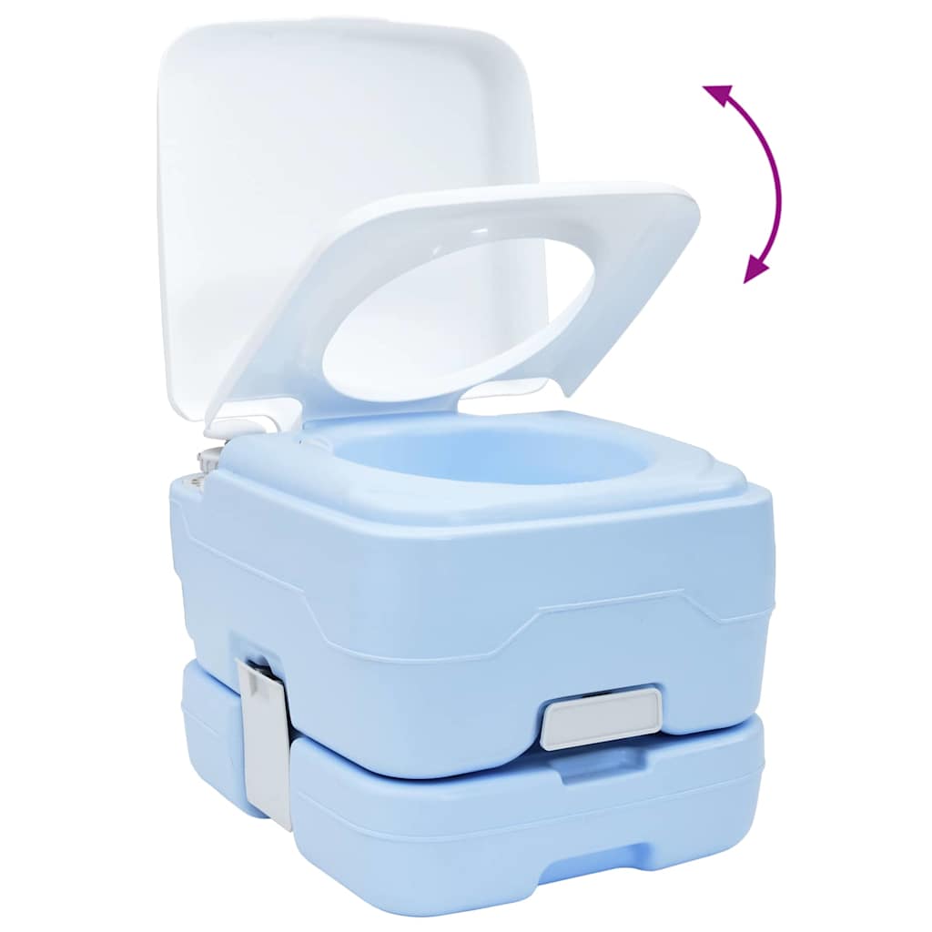 Kemping WC Világoskék és fehér 41,5 x 36,5 x 30 cm Polietilén