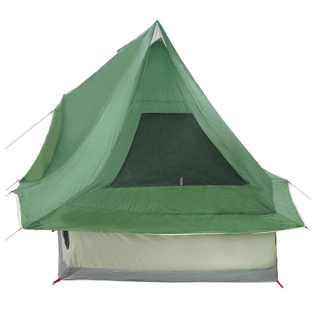 Tipi sátor tetővel tárolóval Zöld 466 x 310 x 240 cm taft