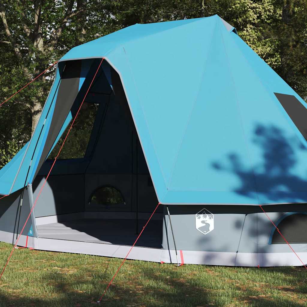 Tipi sátor tetővel tárolóval Kék 466 x 310 x 240 cm taft