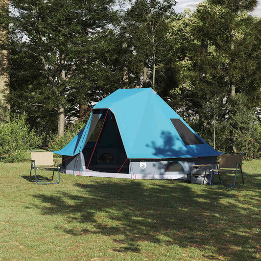 Tipi sátor tetővel tárolóval Kék 466 x 310 x 240 cm taft