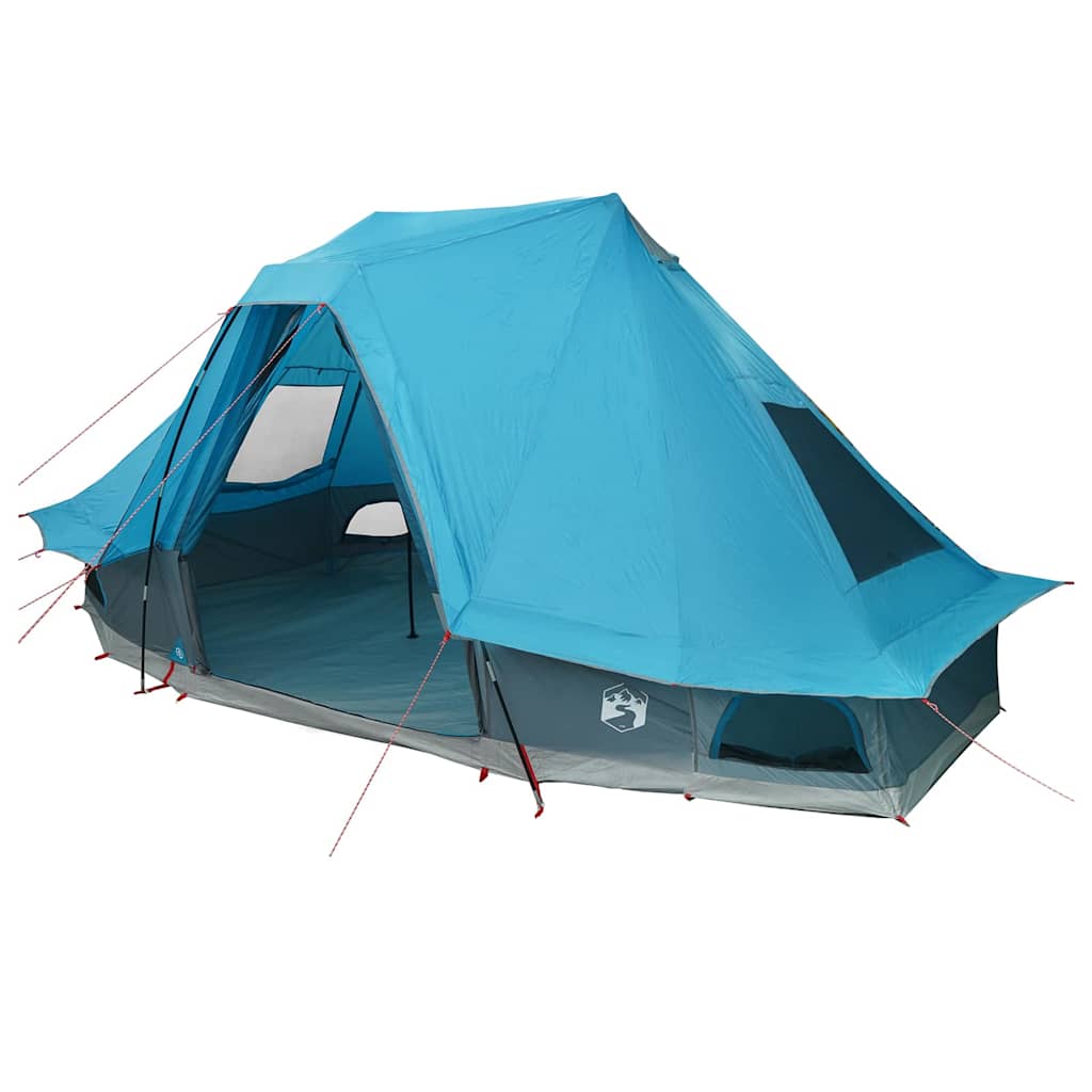 Tipi sátor tetővel tárolóval Kék 466 x 310 x 240 cm taft
