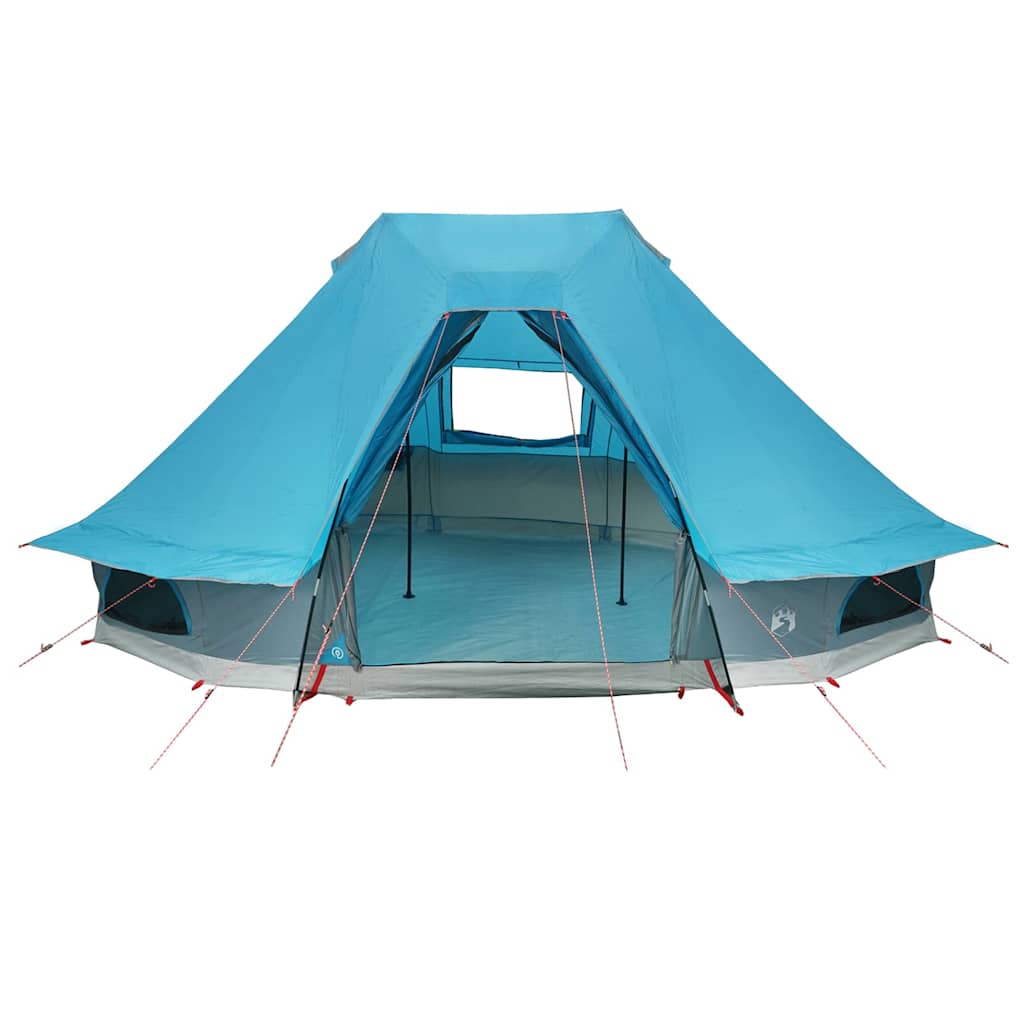 Tipi sátor tetővel tárolóval Kék 466 x 310 x 240 cm taft